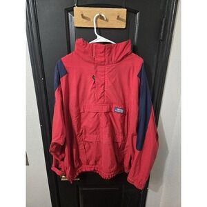 American Eagle Vintage Ski Breeze Red Adjustable Coat Mens Large